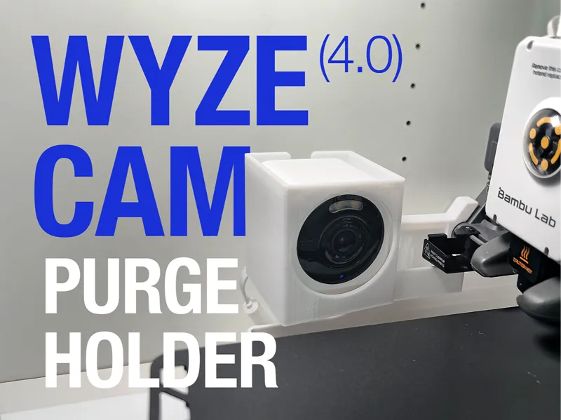 Wyze Cam Purge Holder and A1/Mini Poop Deflector
