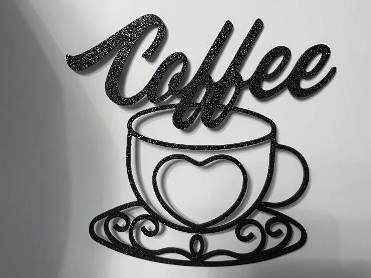 Coffee Cup Silhouette Decor