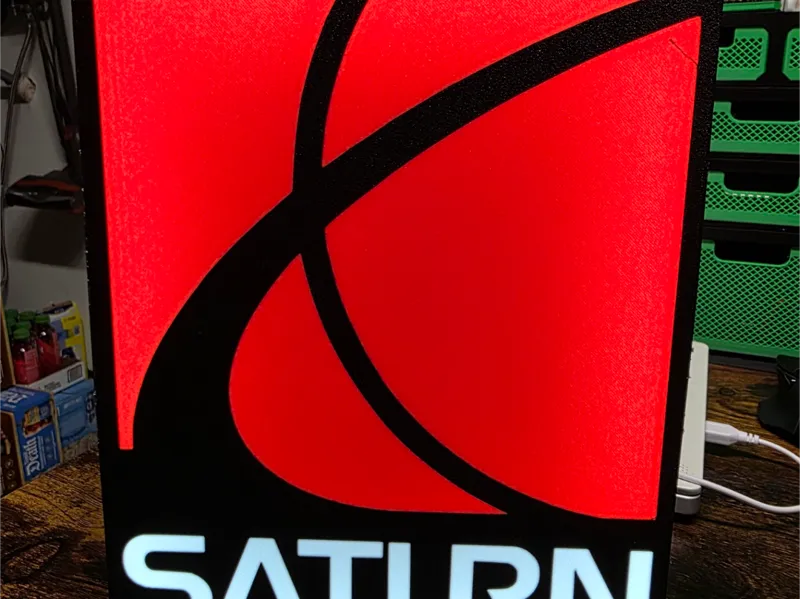Saturn Car Brand Lightbox