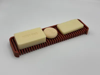 Soap holder for bathroom wall