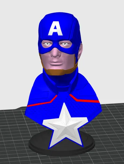 Capitan America sculpture - Marvel