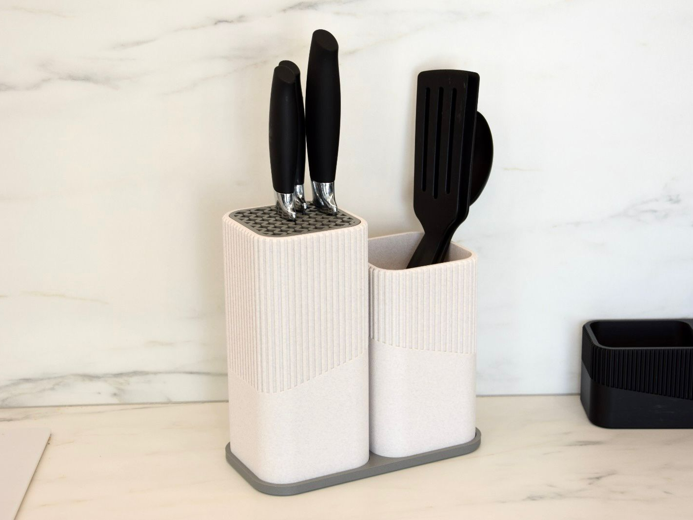 Kitchen Set | Knife Block & Utensil Caddy
