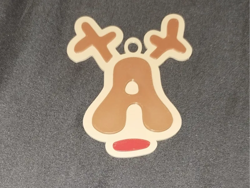Reindeer - Letters - Xmas ornament