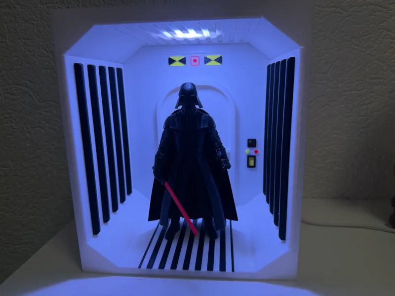 SAS d'un vaisseau spatial  avec éclairage led