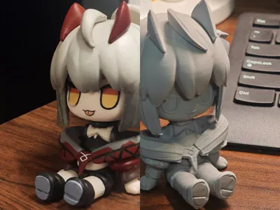 Arknights Wislash Chibi Blank Model
