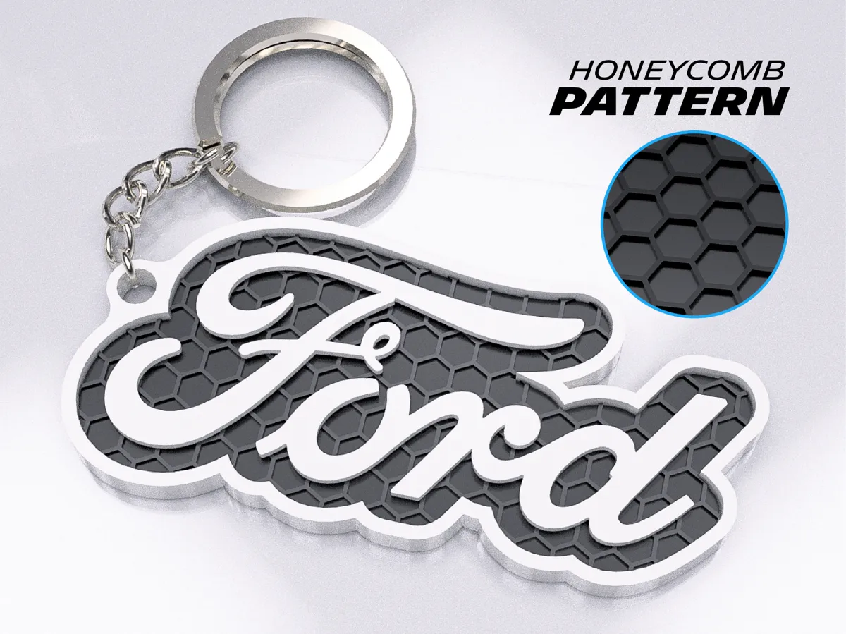 Ford Keychain Script Ford Keychain - Free 3D Print Model - MakerWorld
