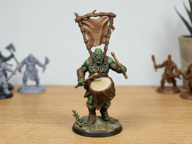 Orc Drummer & Banner Bearer