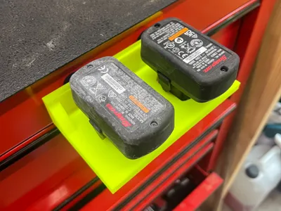 Heavy duty snap on 14.4v battery holder