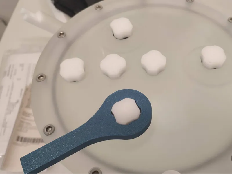 Clé pour bouchons de fantômes de calibration