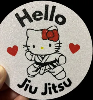 Hello Kitty BJJ Coaster