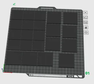 40x40x3mm Base and 50x50x3mm Base