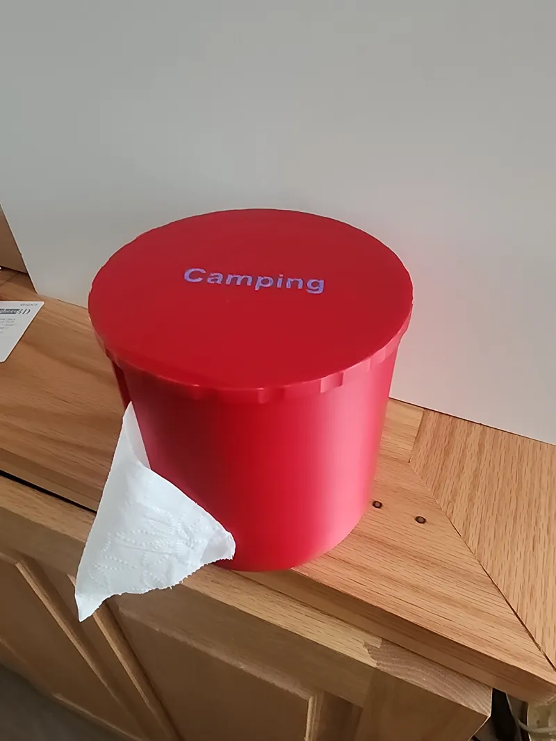 Toilet Paper Dispenser for Travel or Camping
