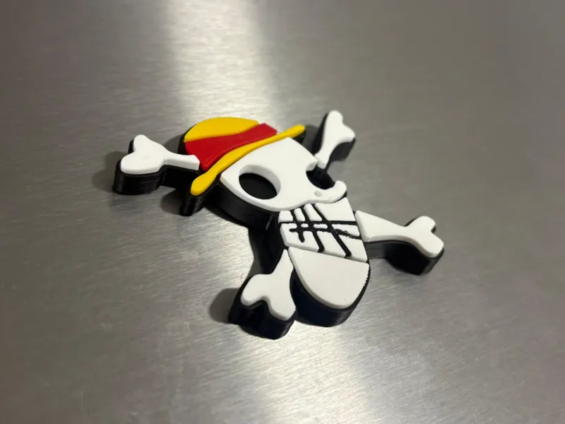 Straw Hat Pirates Luffys Design (One piece Magnet)