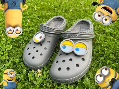 Minions Eyes Croc Charm