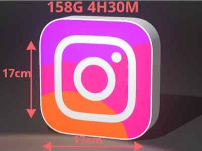 INSTAGRAM LEDBOX LAMP WALLART WALLDECOR ROOM