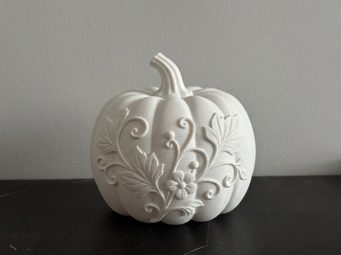 Decorative Floral Pumpkin - 1