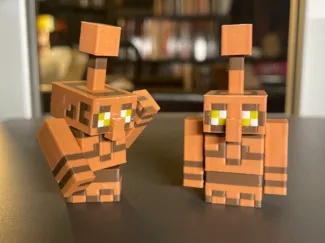 Minecraft Copper Golem Figurine V2 By Jaebii