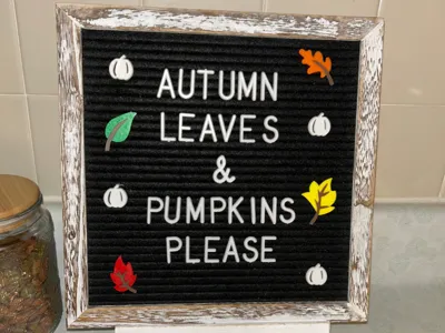 letterboard leaves