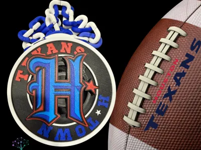 Houston Texans H-Town Spinning Medallion