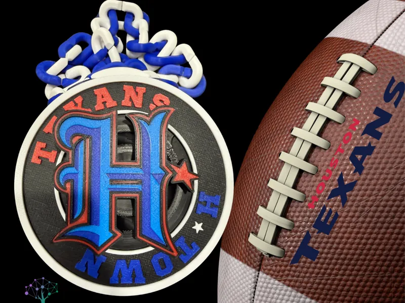 Houston Texans H-Town Spinning Medallion