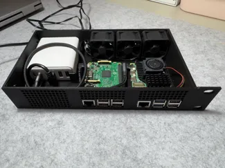 1U Rack Case for 2x Raspberry Pi – Modular Cooling