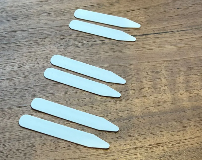 Collard stays, 3 sizes, 2 thicknesses