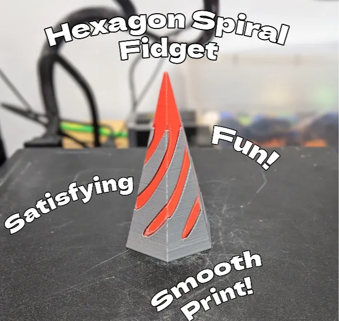 Hexagon Spiral Fidget Cone