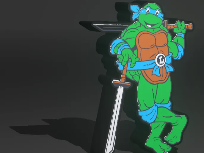 Ninja Turtles light box