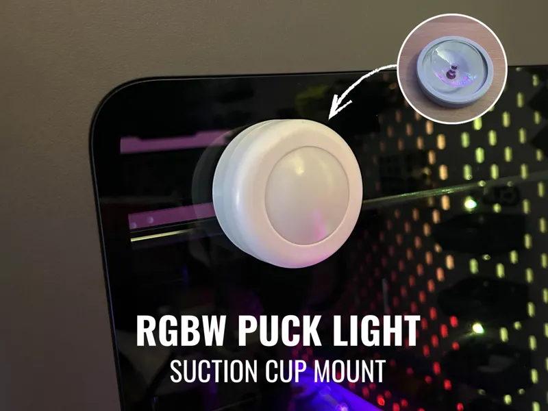 RGBW Puck Light - Suction Cup Mount