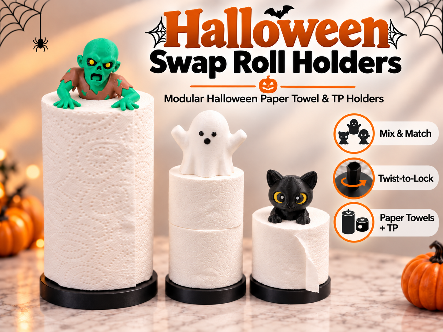 Halloween Swap Roll Holders - 1