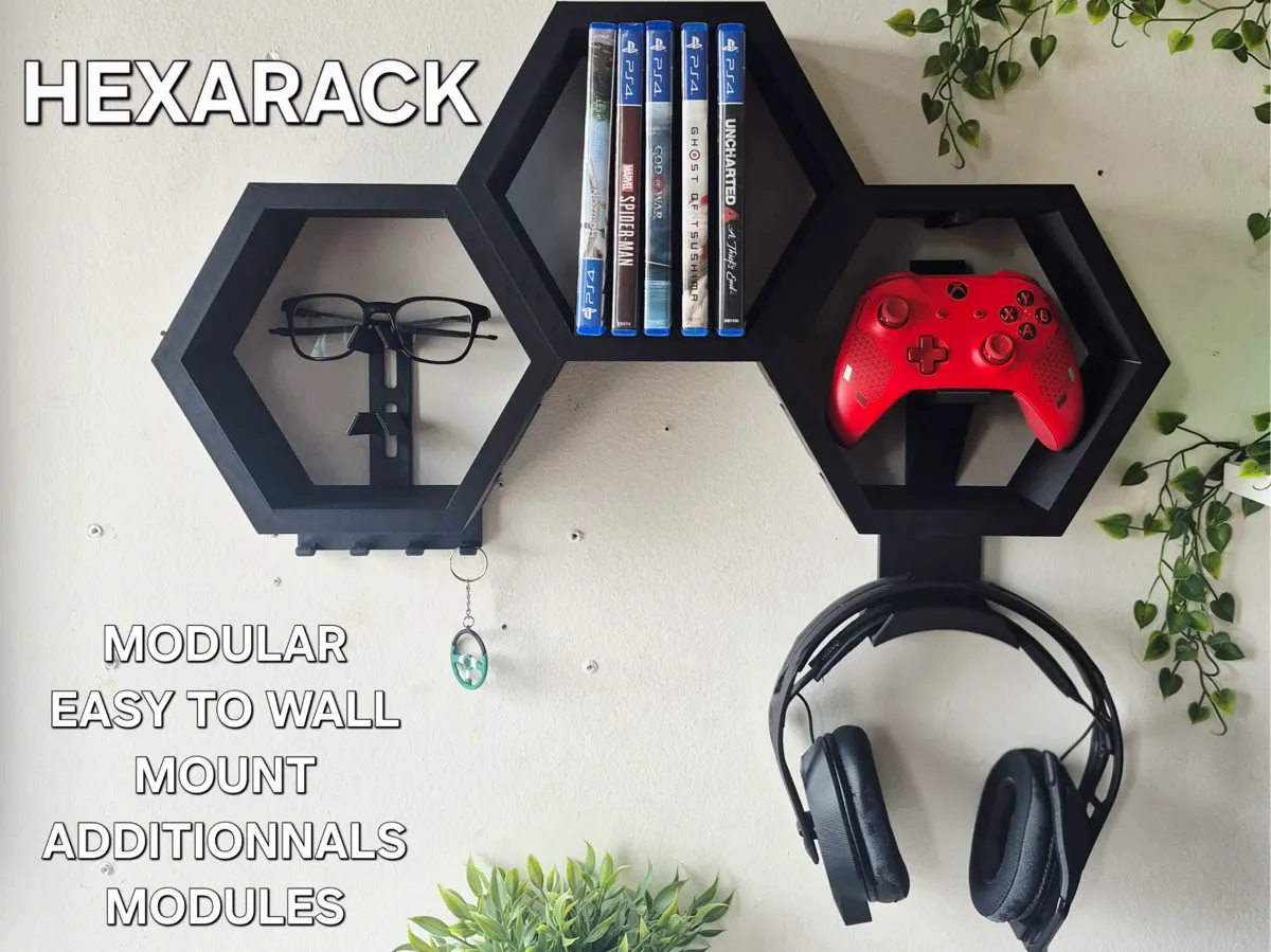 HexaRack - Modular Wall Organizer - Free 3D Print Model - MakerWorld