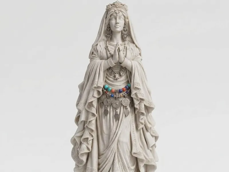 Estátua - Santa Sara Khali - Protetora
