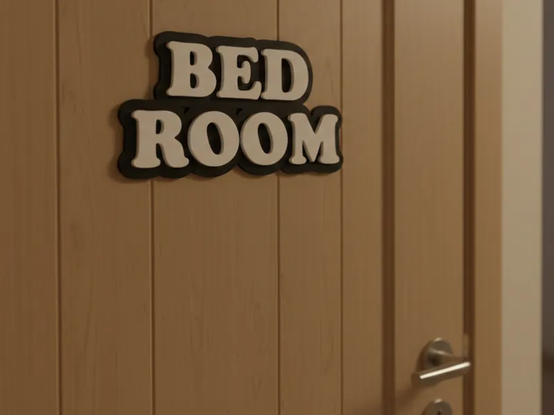 Türschild BedRoom