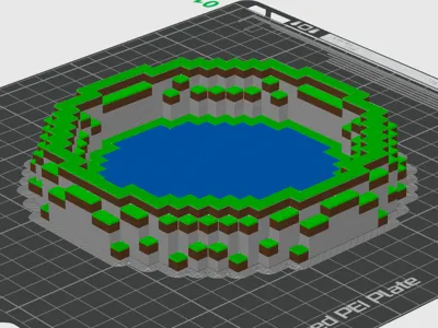 Minecraft-themed Tray Multicolored AMS
