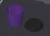 Hollow cup, removable lids, no settings changed