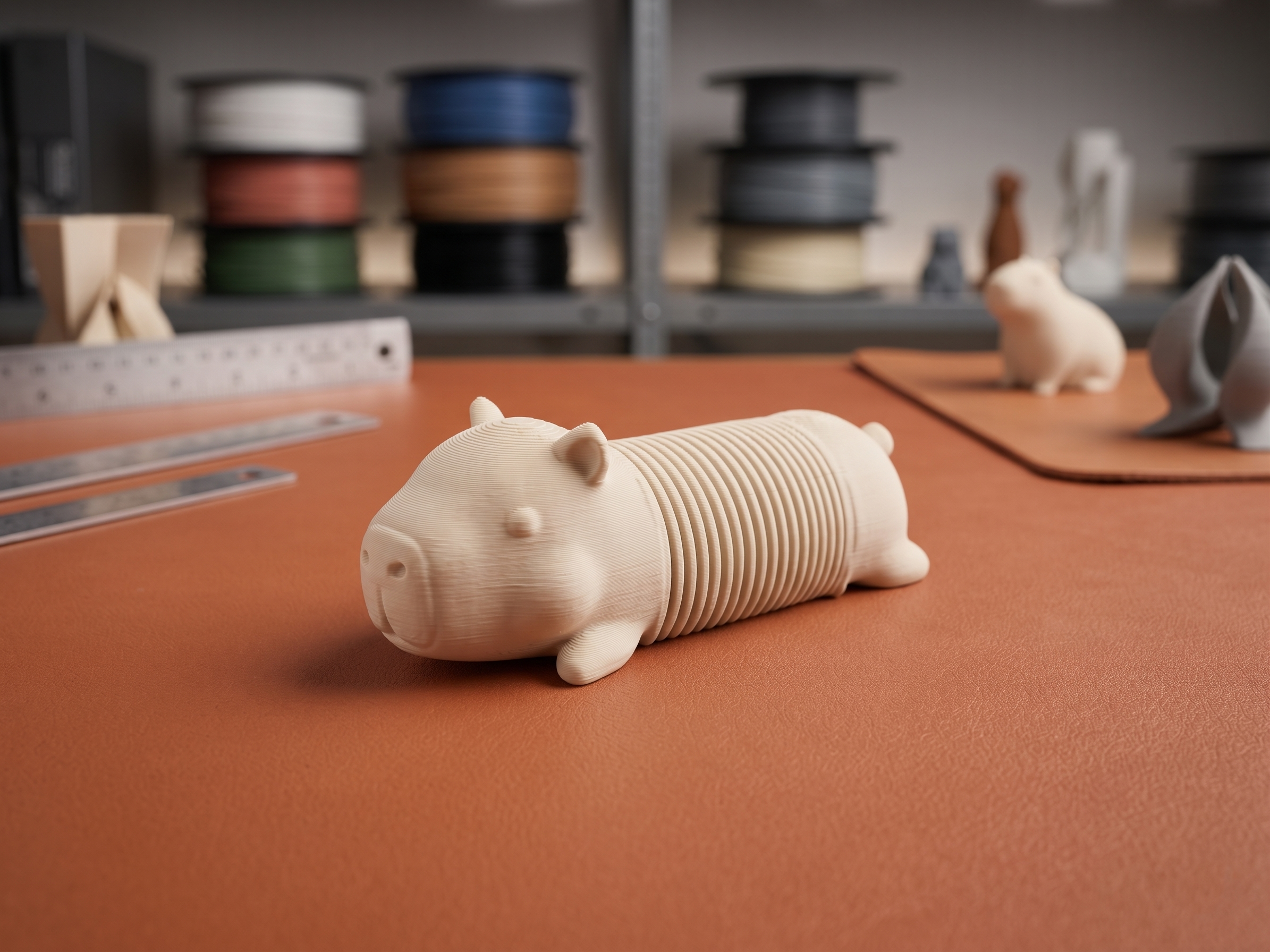 Miniatura 1 do modelo 3D Cute Flexi Capy