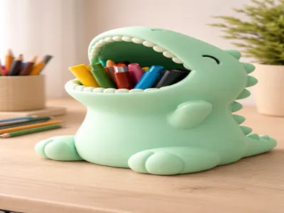 T-Rex dinosaur pencil holder