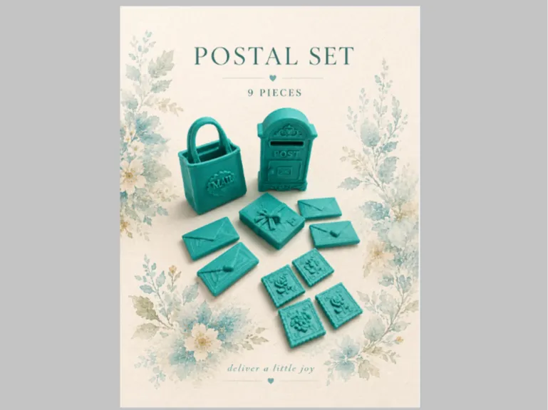Victorian Postal Set | Dollhouse Miniatures
