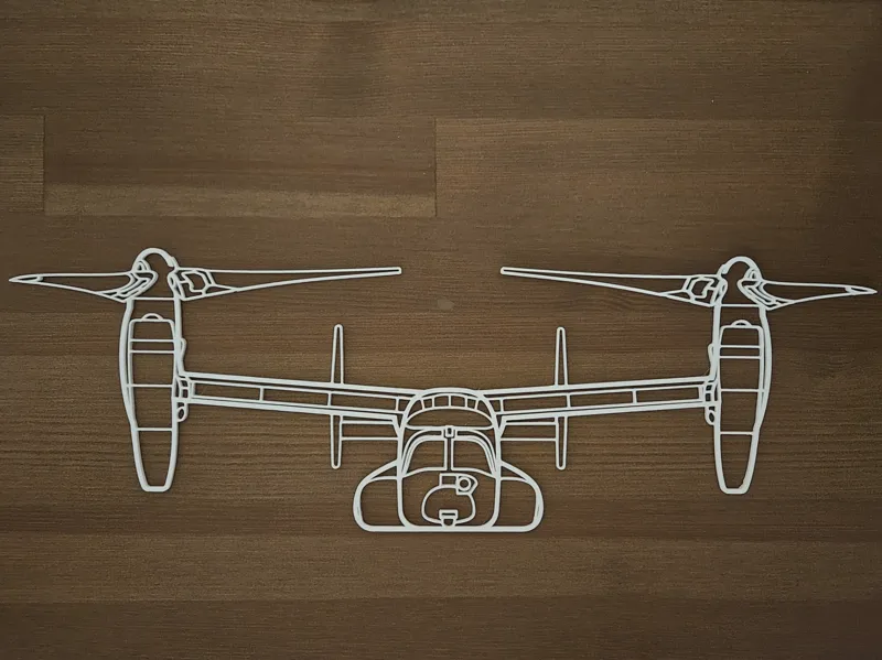 V22 Osprey wallart (single piece)