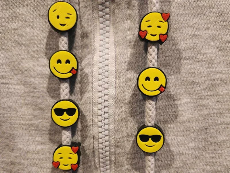 Emoji Drawstring Beads