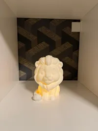 Lampe lion à bougie chauffe-plat — photo 3