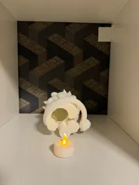 Lampe lion à bougie chauffe-plat — photo 7