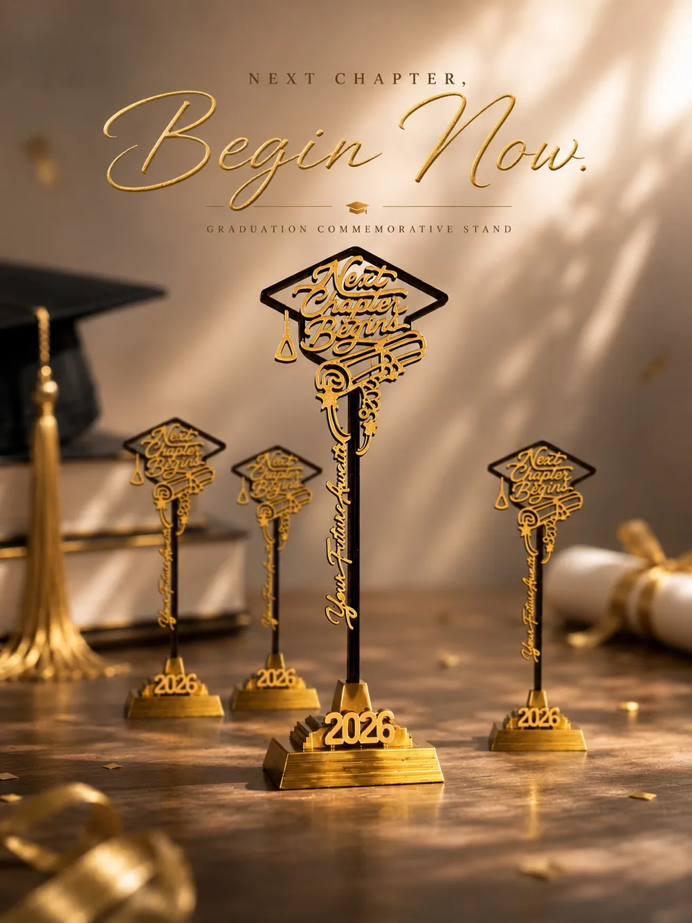 3Dプリント Graduation Cake Topper & Display Stand - 無料3Dモデル -MakerWorld
