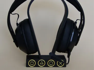 Headphone Stand with Playstation Symbols
