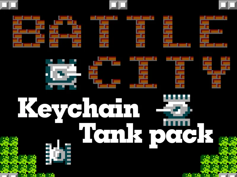 Battle City NES | Tanks Pack | Keychains