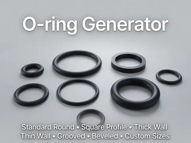 Parametric O-Ring Generator