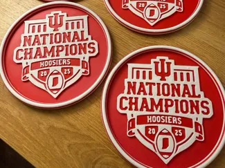 2025 Indiana Hoosiers National Champs Coaster Set