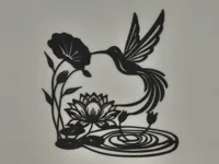 Silhouette de colibri — photo 1