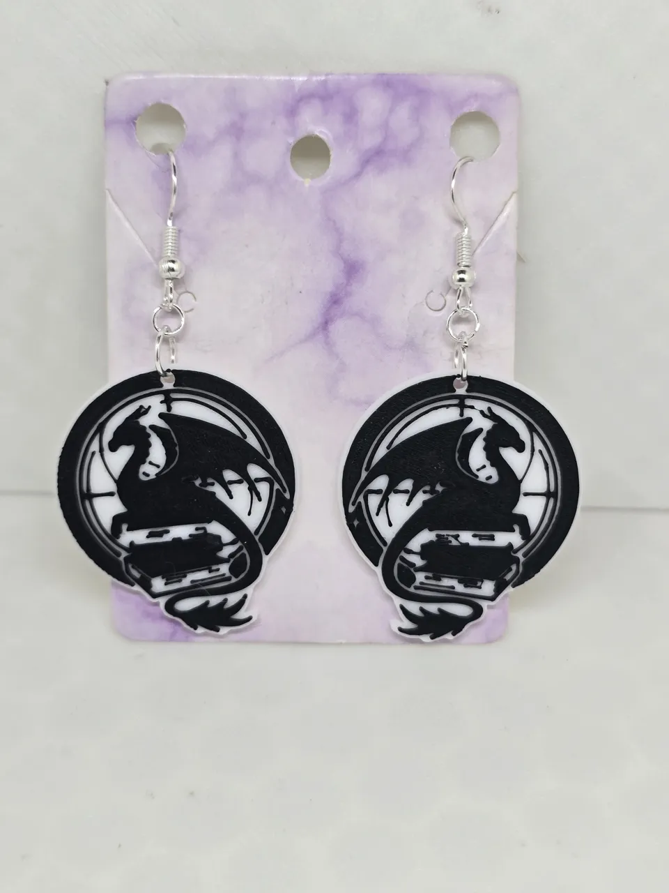 Book Dragon Earrings view 3