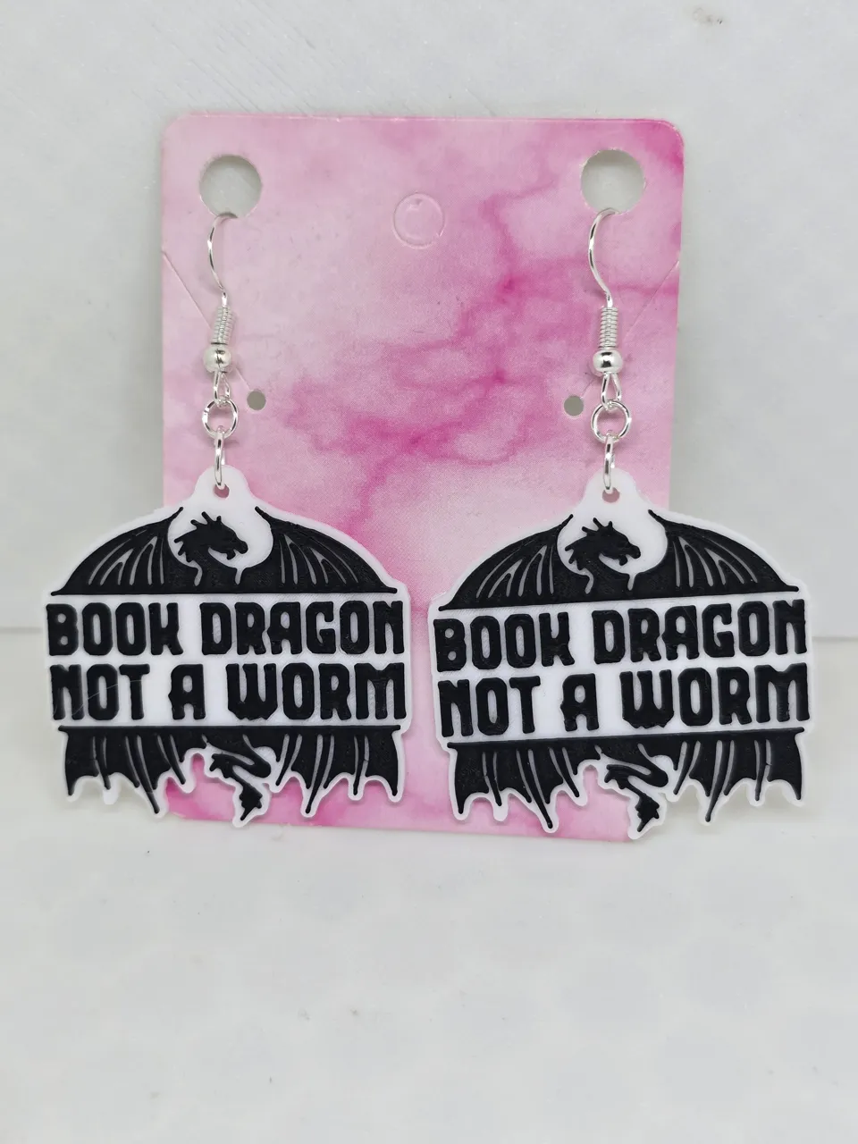 Book Dragon Earrings view 4